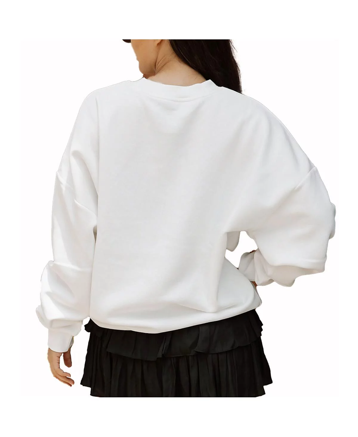 Женская белая толстовка с круглым вырезом и заниженными плечами LA Galaxy Matchday от Gameday Couture