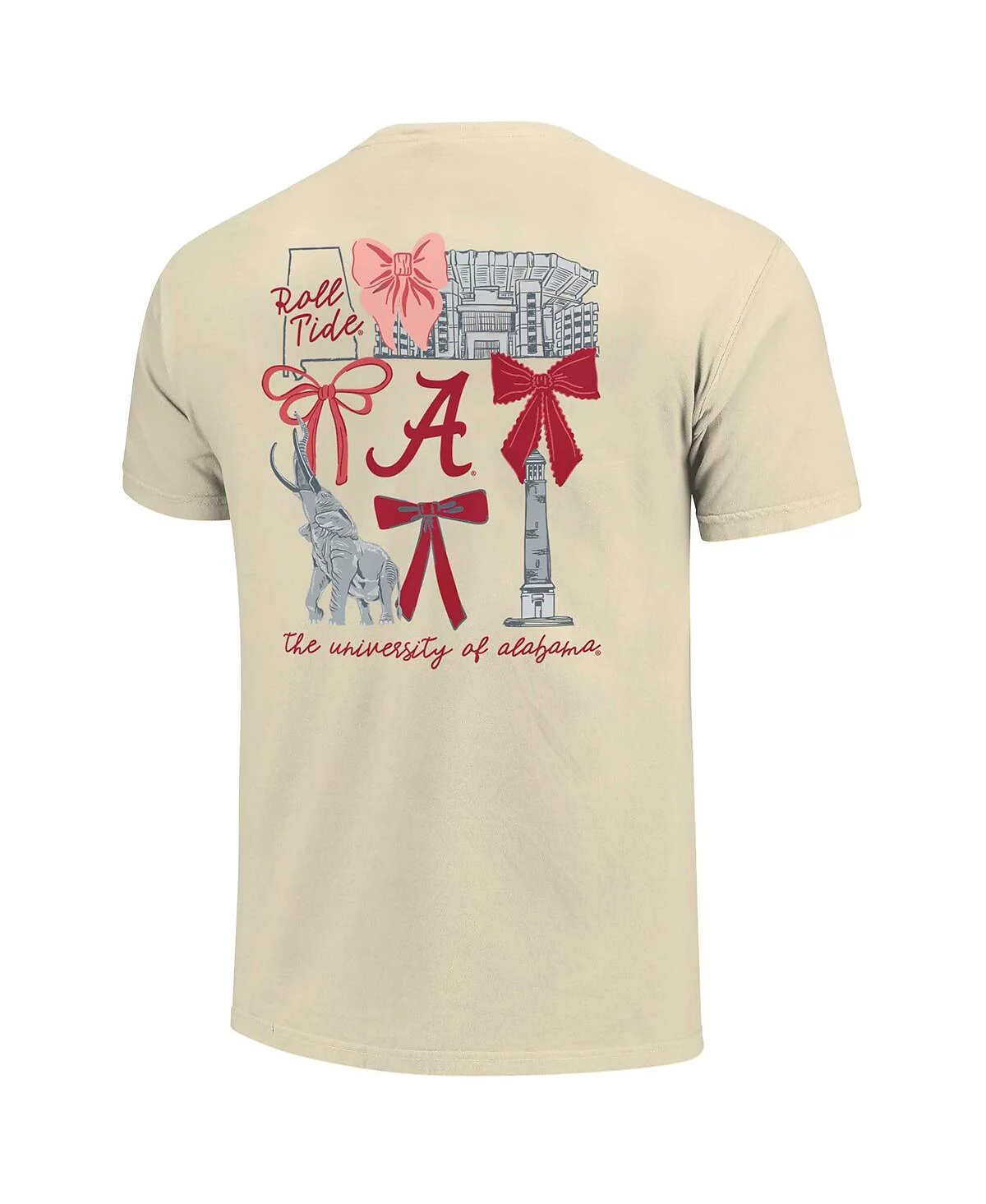 Женский топ из натурального материала Alabama Crimson Tide комфортных цветов