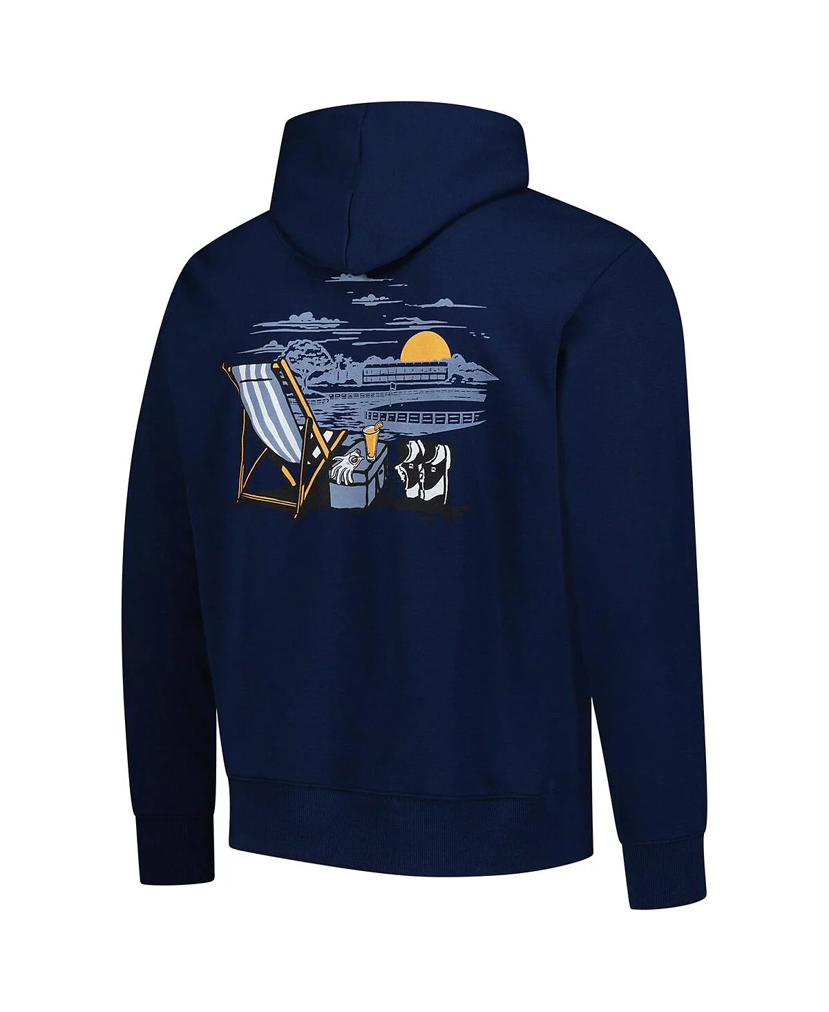 Мужская толстовка-пуловер FootJoy темно-синего цвета с капюшоном THE PLAYERS