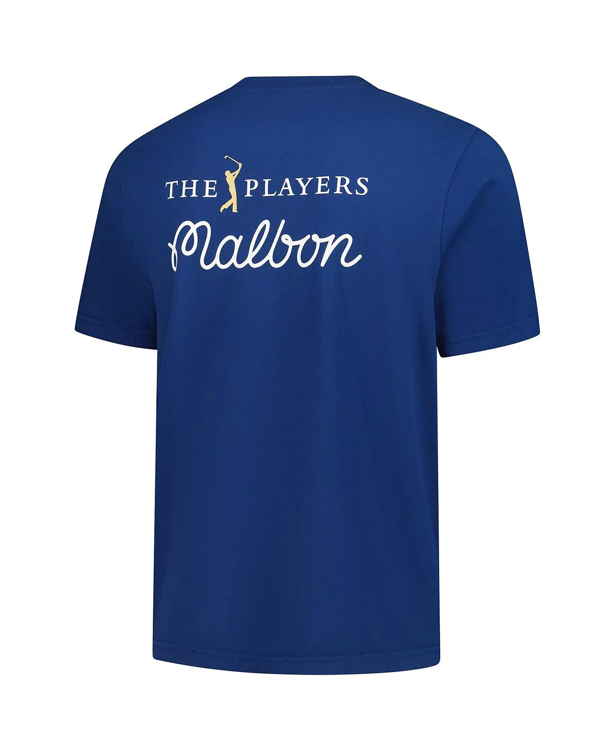 Мужская футболка Malbon для гольфа темно-синего цвета THE PLAYERS