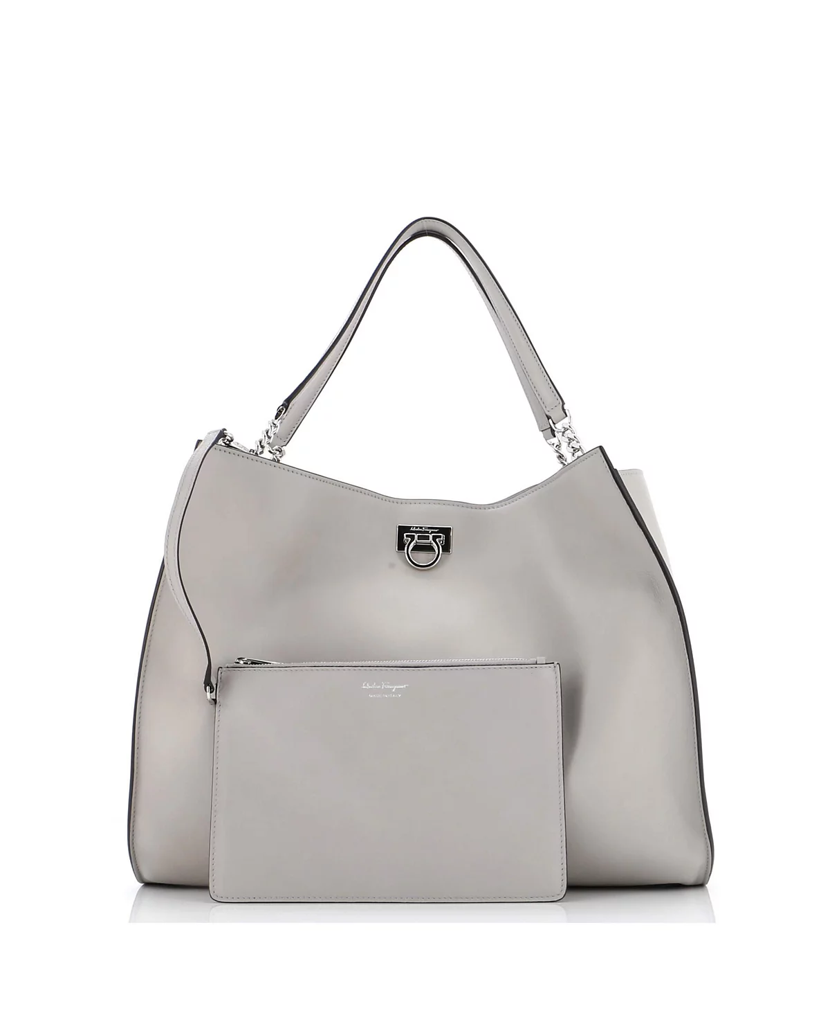 Большая кожаная сумка-тоут Trifolio от Salvatore Ferragamo бывшая в употреблении 172990₽