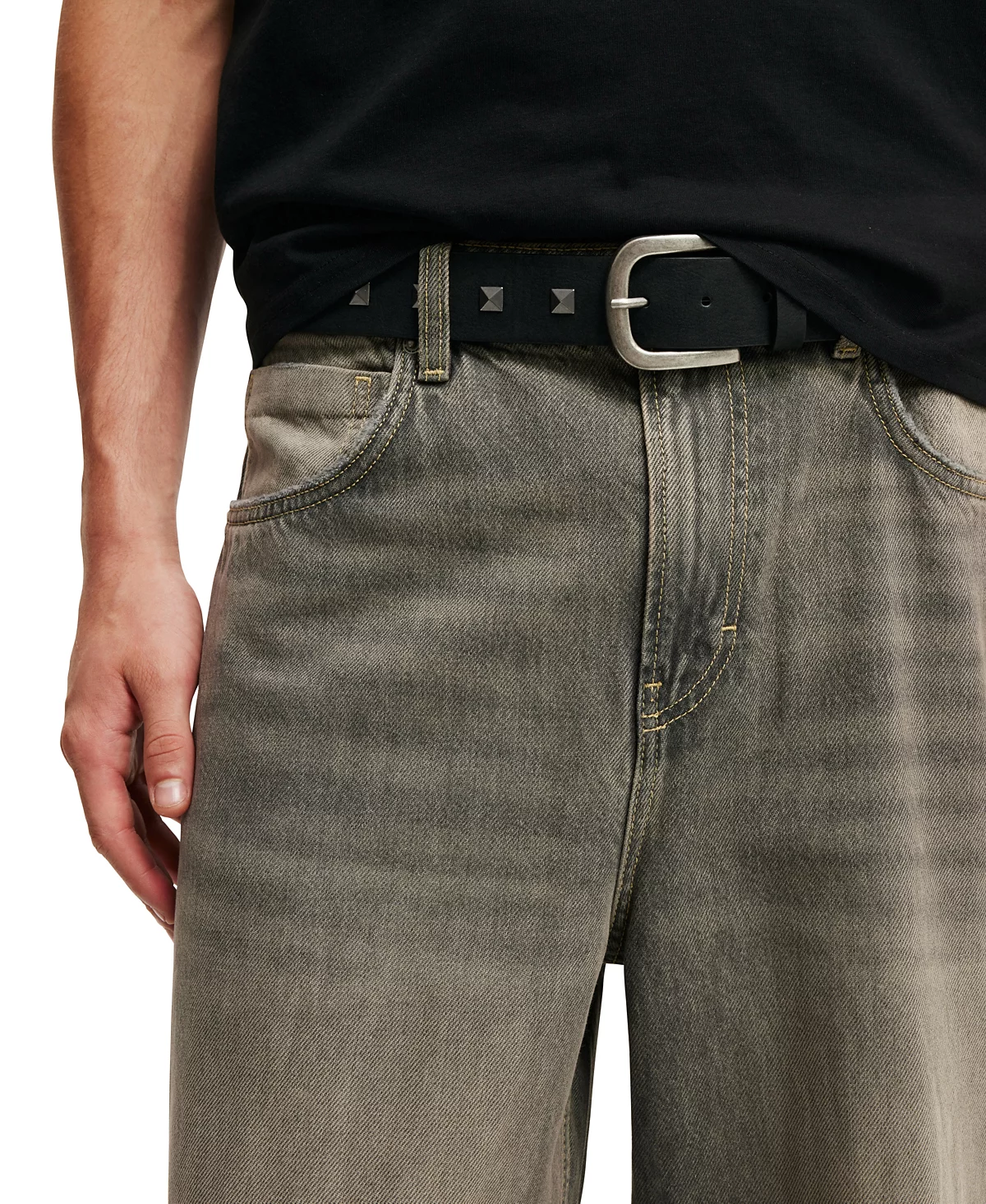 Мужской ремень-гвоздик ИЗ ХЛОПКА 2890₽