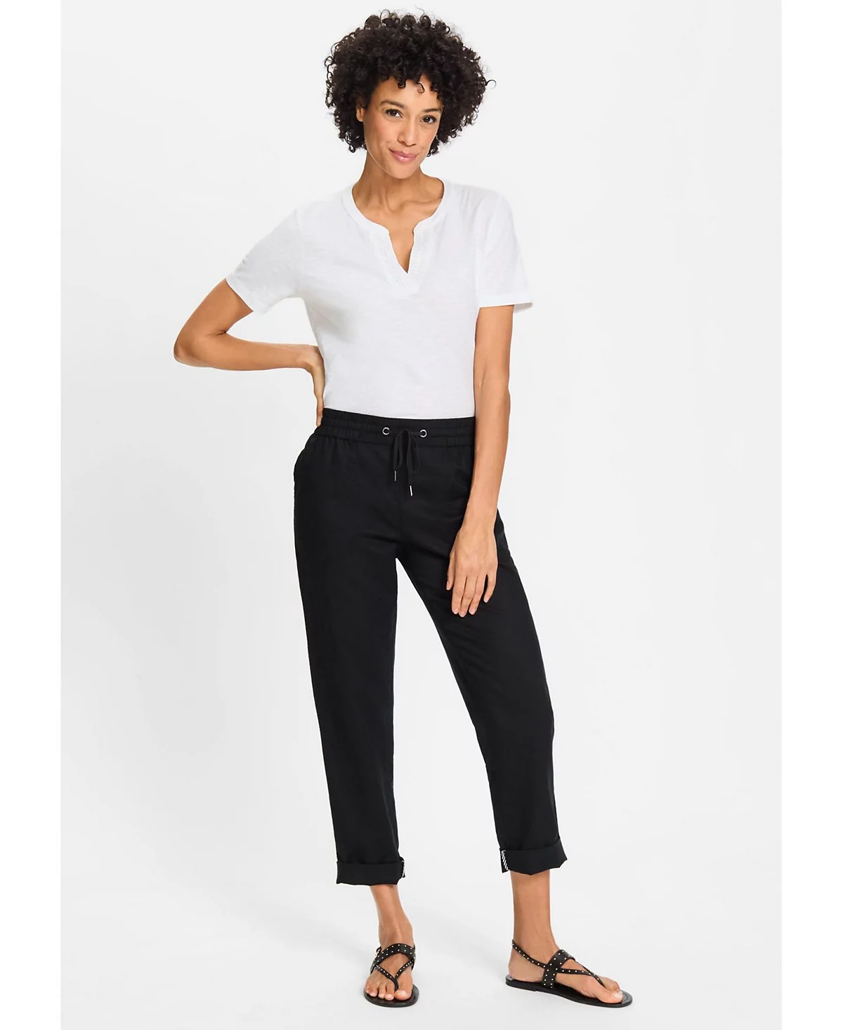 Женские прямые брюки на завязках Lisa Fit от Olsen для женщин