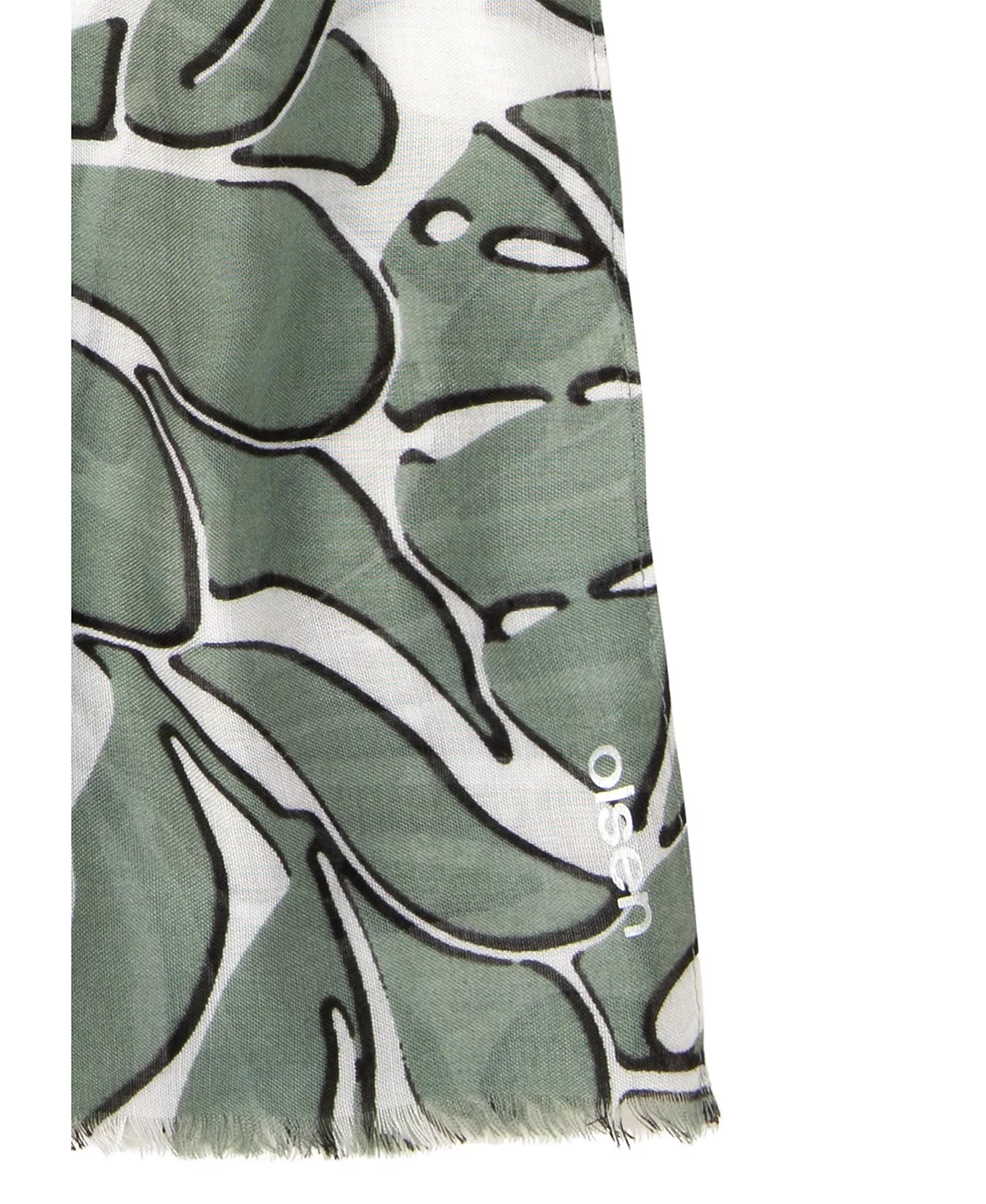 Шарф с абстрактным принтом в виде листьев Olsen 11190₽