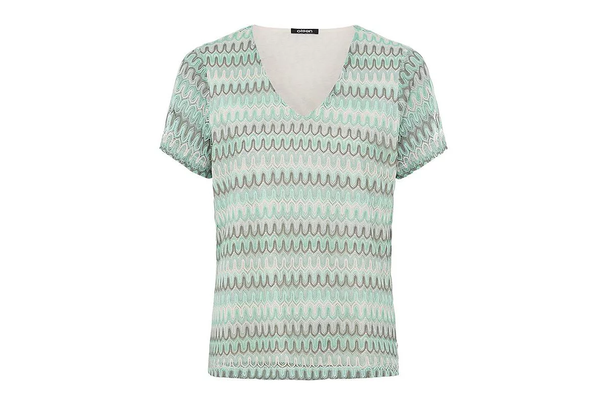 Женская яркая кружевная футболка Olsen 22690₽