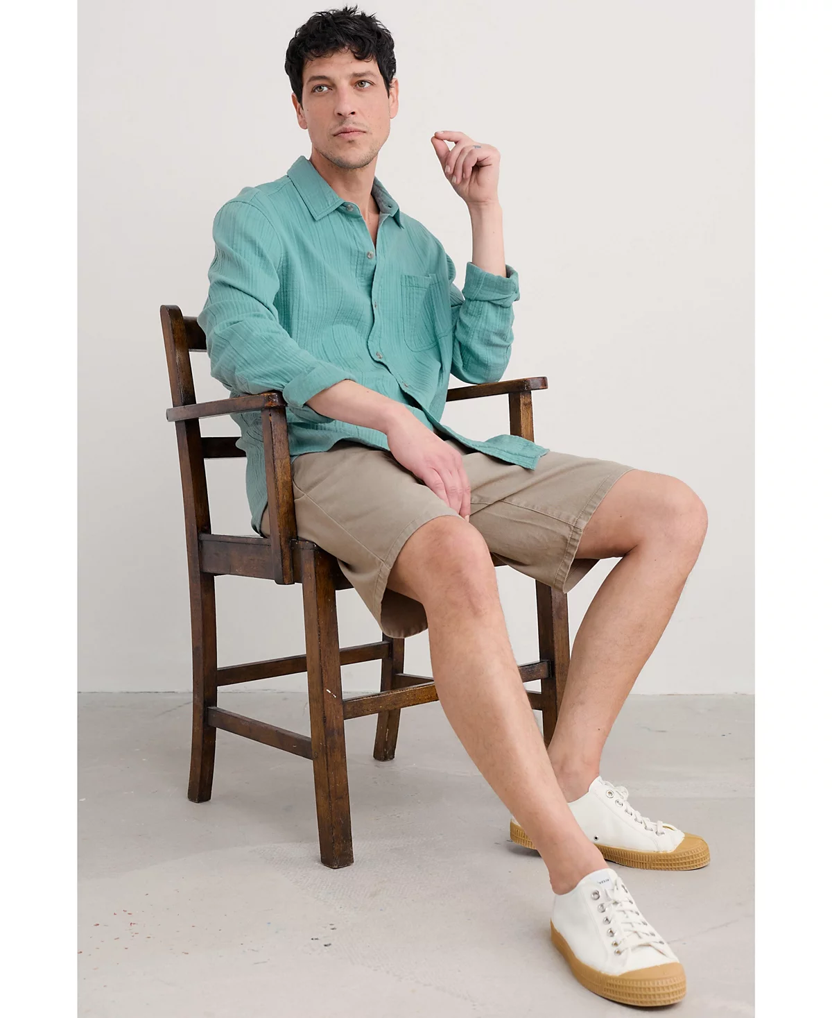 Мужская рубашка-котелок из морской соли Cornwall