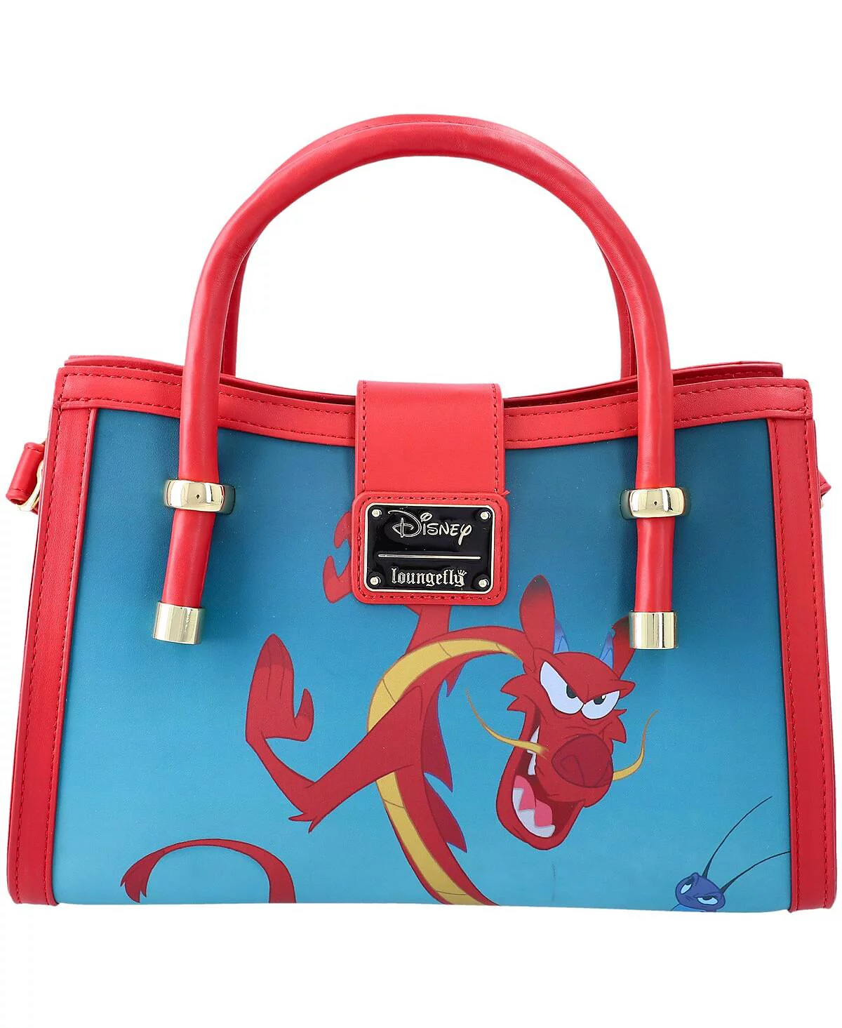 Женская сумка через плечо Loungefly в красной оправе из цветов лотоса Мулан с застежкой на пряжку 17090₽