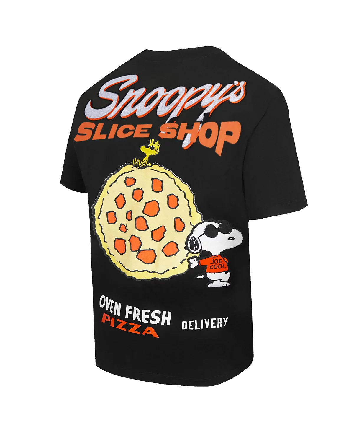 Мужская черная футболка Peanuts Snoopy's Slice Shop от Freeze Max от Freeze Max