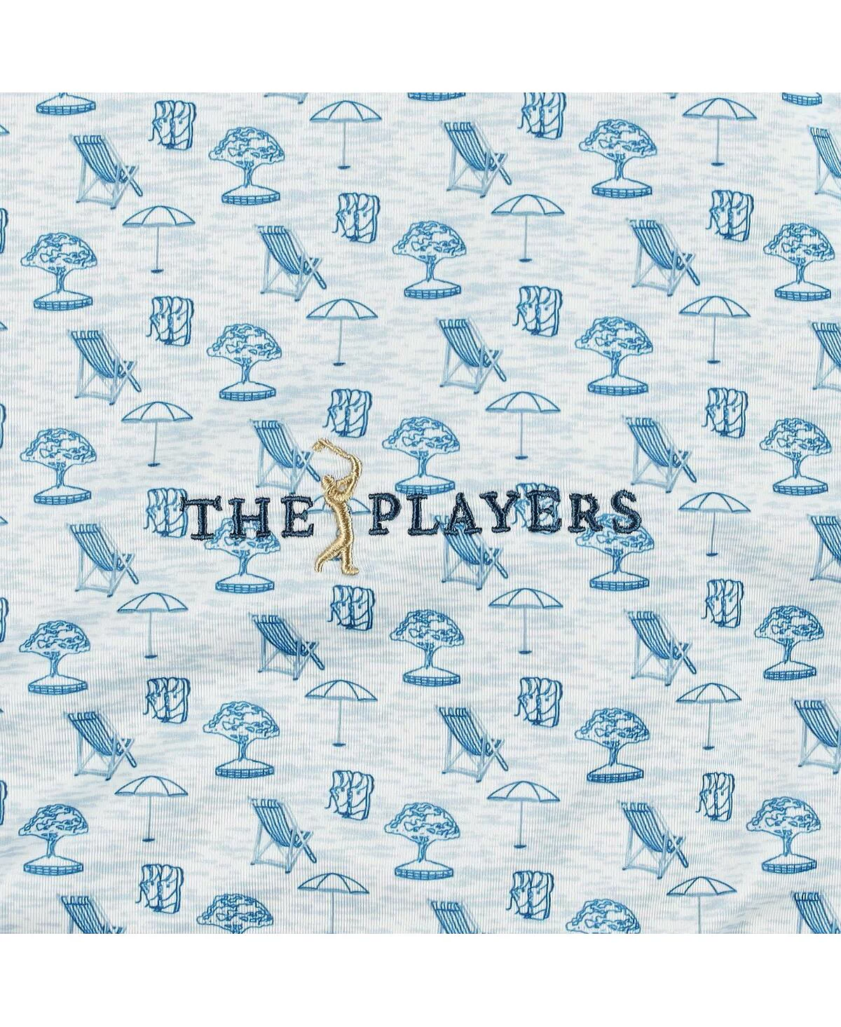 Мужская белая рубашка поло с принтом THE PLAYERS ProDry All Over от FootJoy белого цвета