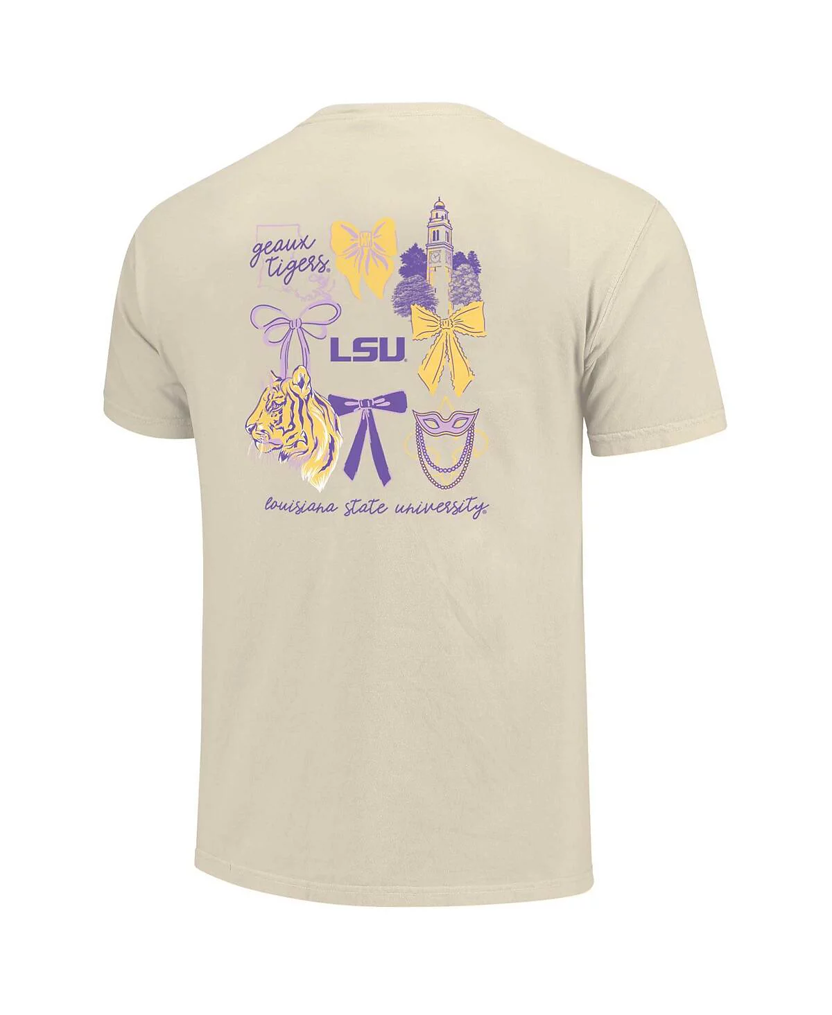 Женская футболка LSU Tigers Coquette из натуральной кожи комфортных цветов