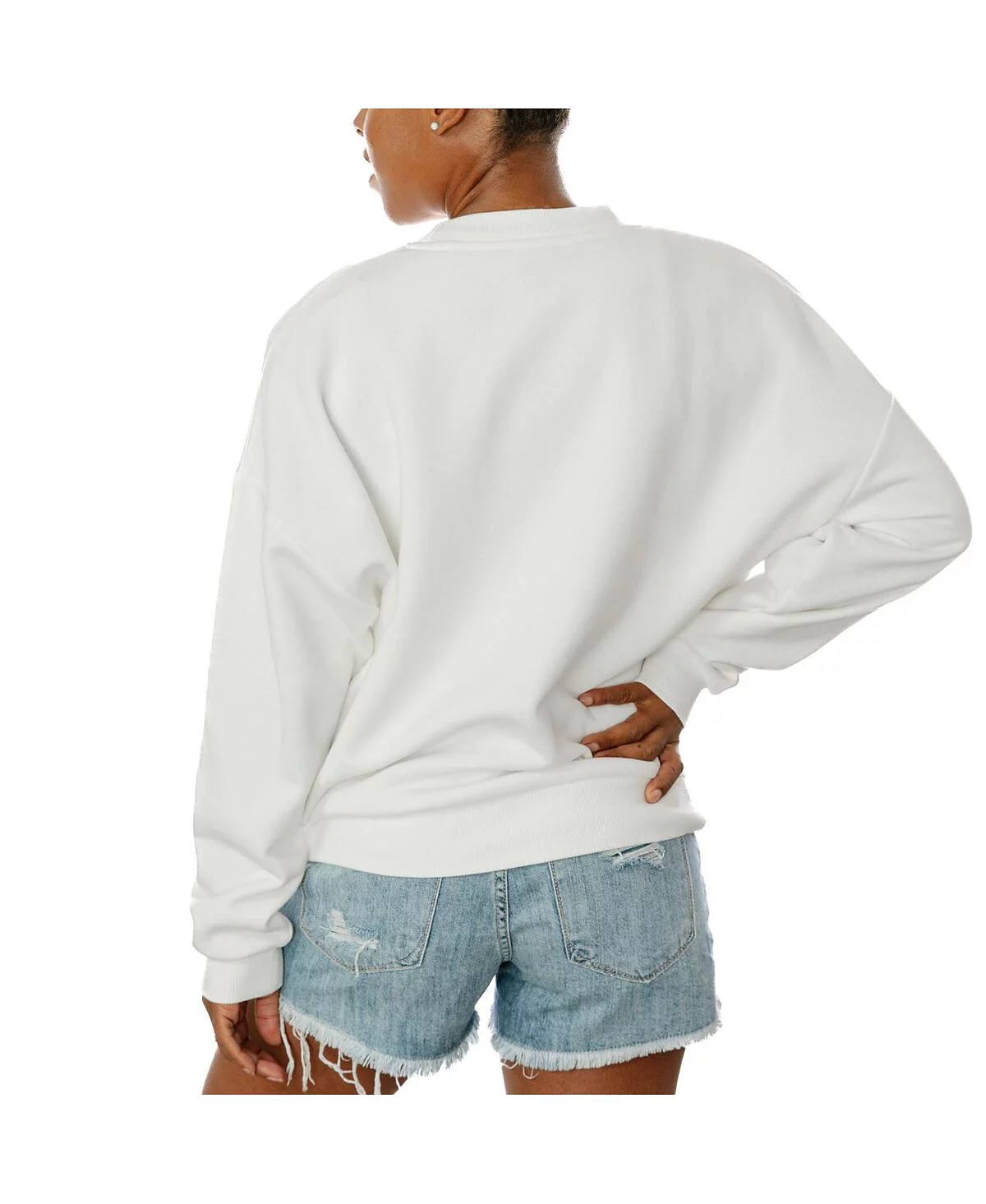 Форумчане Couture женские белые бульдоги Грузии по вольной флисовый пуловер толстовка