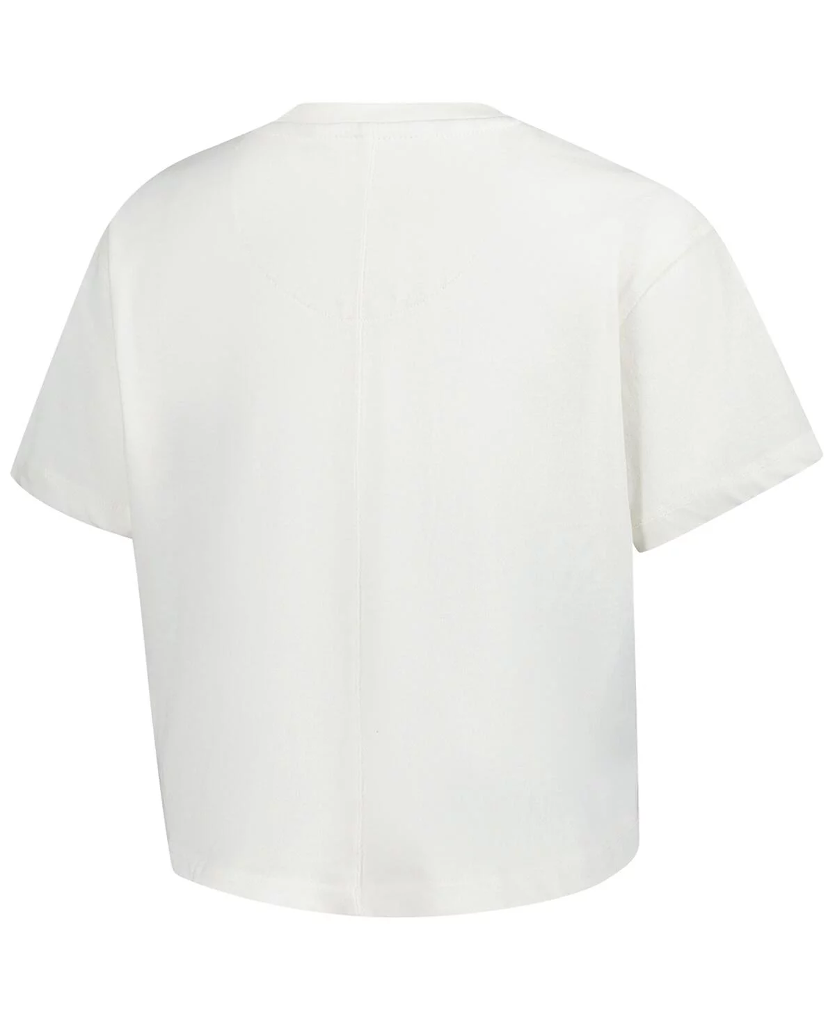 Винтажная укороченная футболка Pressbox Women's Cream Notre Dame Fighting Irish Buckler