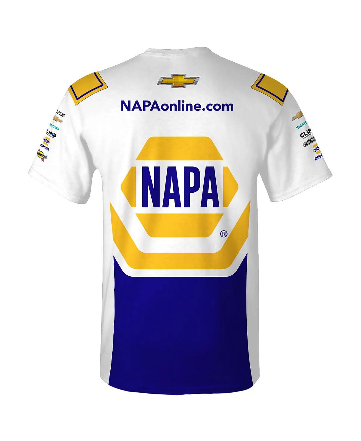 Мужская белая футболка Chase Elliott NAPA Uniform из коллекции Hendrick Motorsports Team Collection 7190₽
