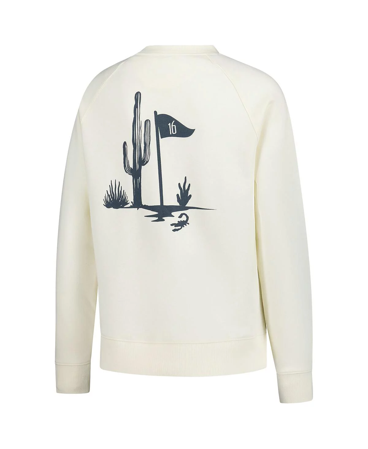 Женский кремовый пуловер реглан FootJoy WM Phoenix с открытым верхом и толстовкой-свитшотом