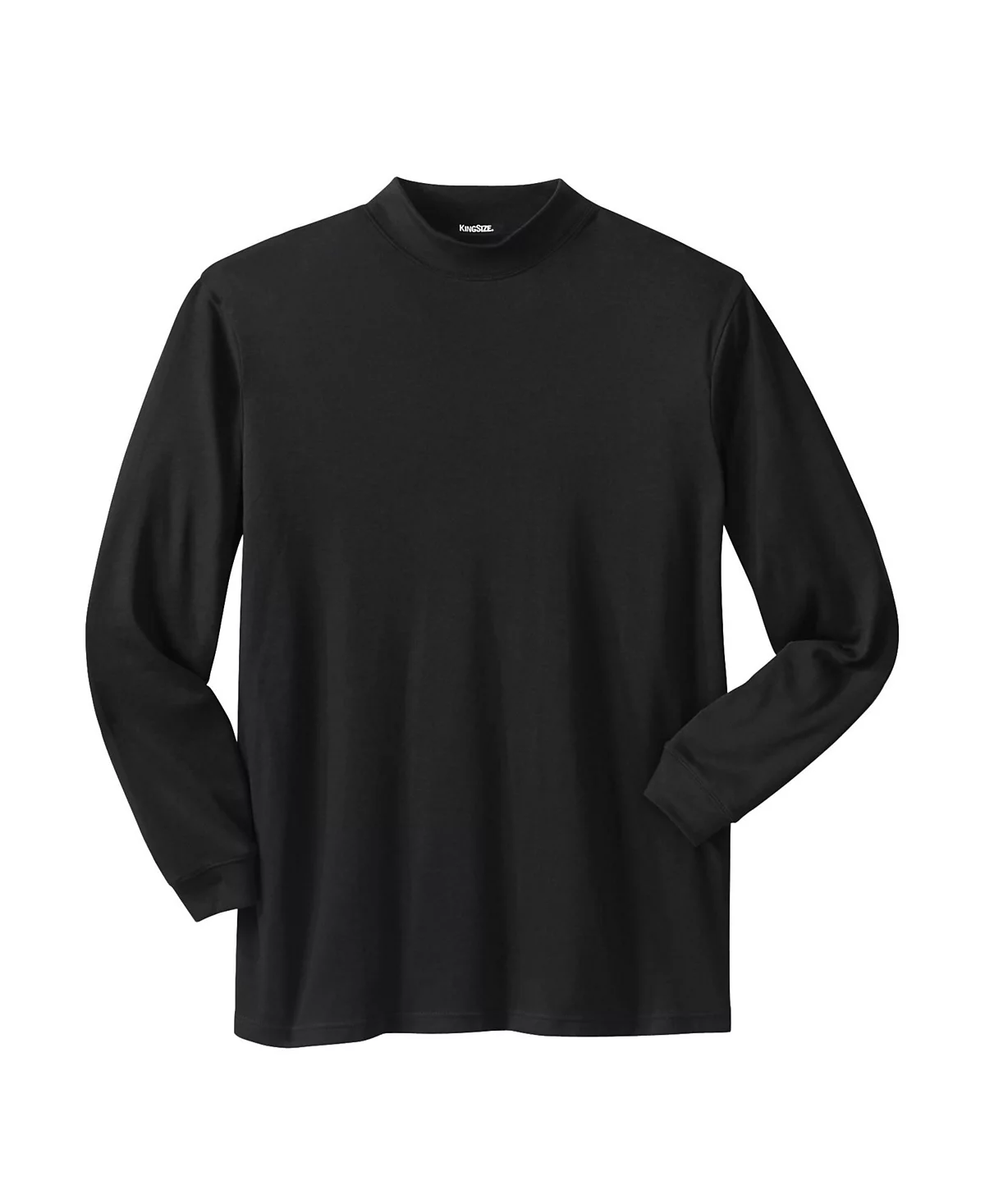 Хлопковая футболка с имитацией водолазки с длинным рукавом KingSize Big - Tall 4890₽