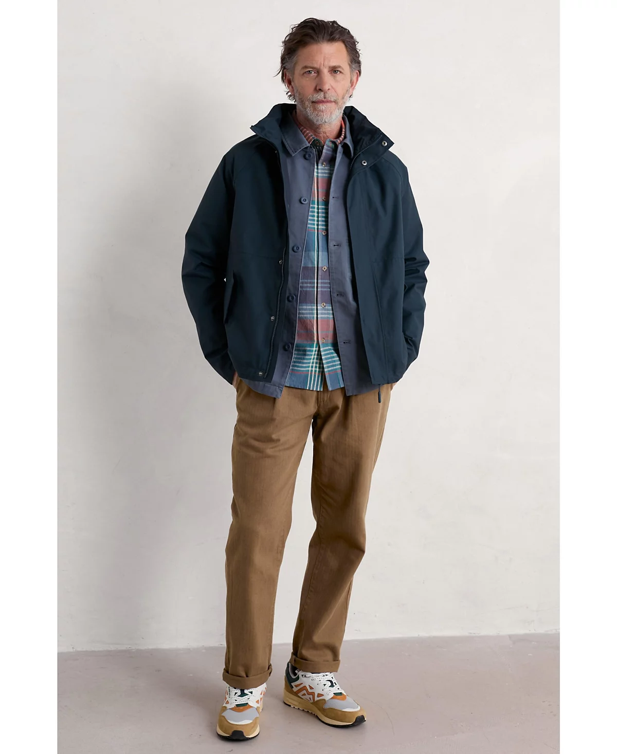 Мужское пальто с морской каймой из морской соли Cornwall