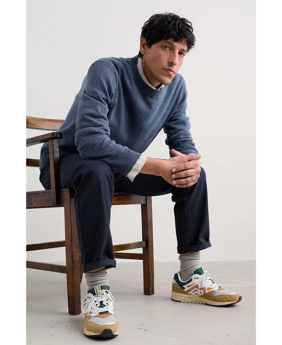 Мужской свитер с морским камнем из морской соли Корнуолла