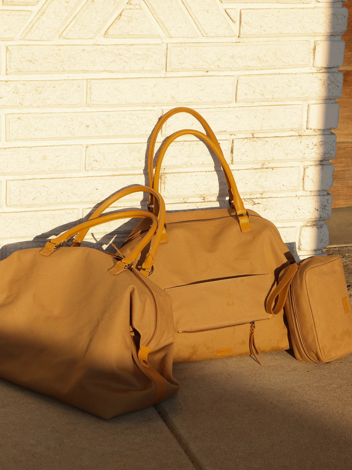 Сумка для ручной клади ABLE Song Weekender, коричневая парусиновая сумка