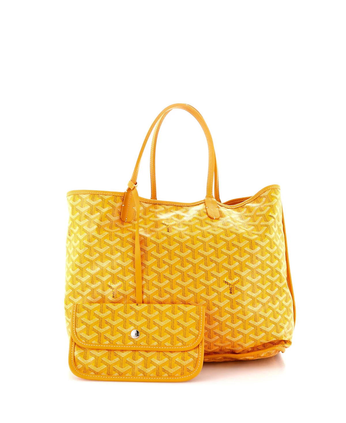 Бывшая в употреблении реверсивная сумка Goyard PM Anjou из холста с покрытием