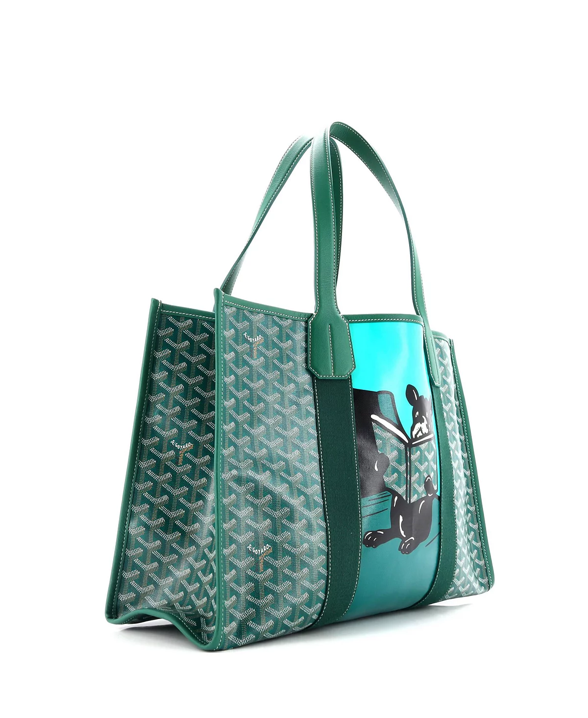 Бывшая в употреблении сумка Goyard MM Villette из холста с печатным покрытием 686890₽