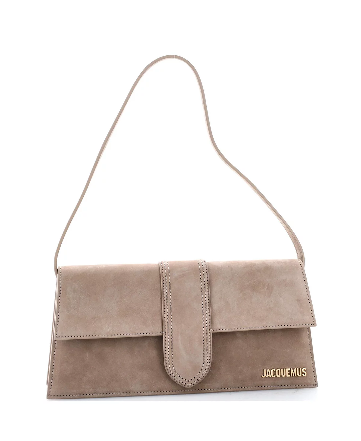 Бывшая в употреблении замшевая сумка Jacquemus Long Le Bambino с клапаном через плечо 139590₽