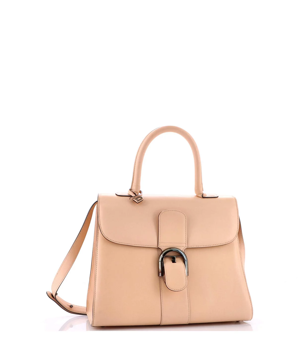 Кожаная сумка Delvaux MM Brillant с верхней ручкой, бывшая в употреблении