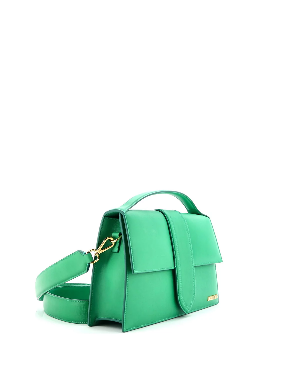 Кожаная сумка с клапаном Jacquemus Le Bambinou, бывшая в употреблении