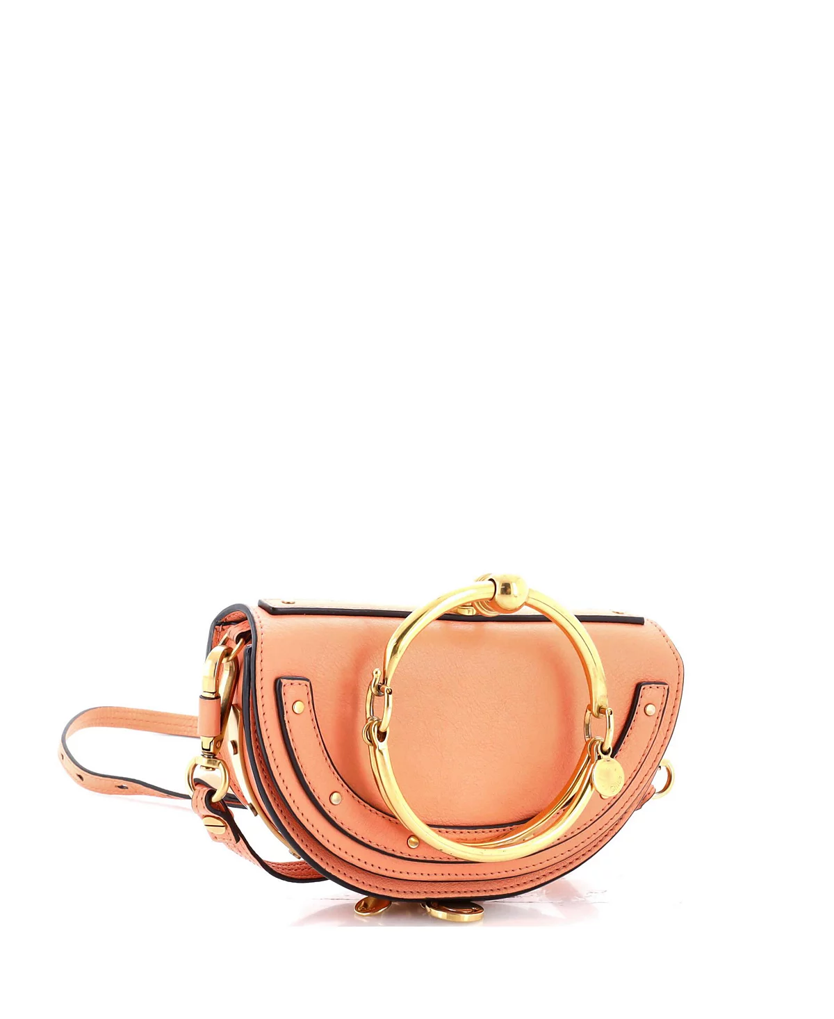 Кожаная сумка через плечо Chloe Mini Nile бывшая в употреблении 89090₽