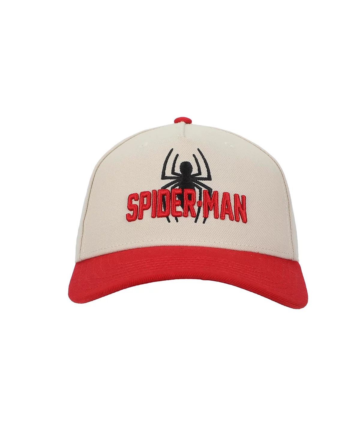 Мужская бейсболка Marvel с логотипом Ultimate Spider-Man Spider белого и красного цветов в А-образной оправе 3790₽