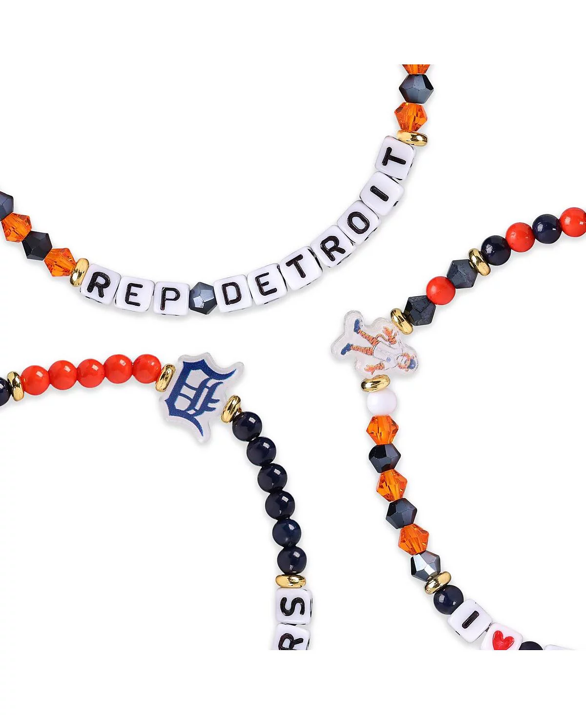 Браслет дружбы FOCO Detroit Tigers, набор из 3 предметов