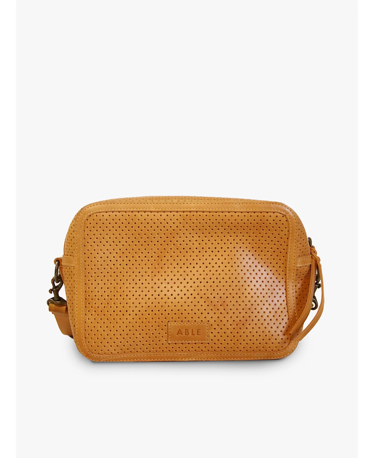 УДОБНАЯ средняя перфорированная молния через плечо