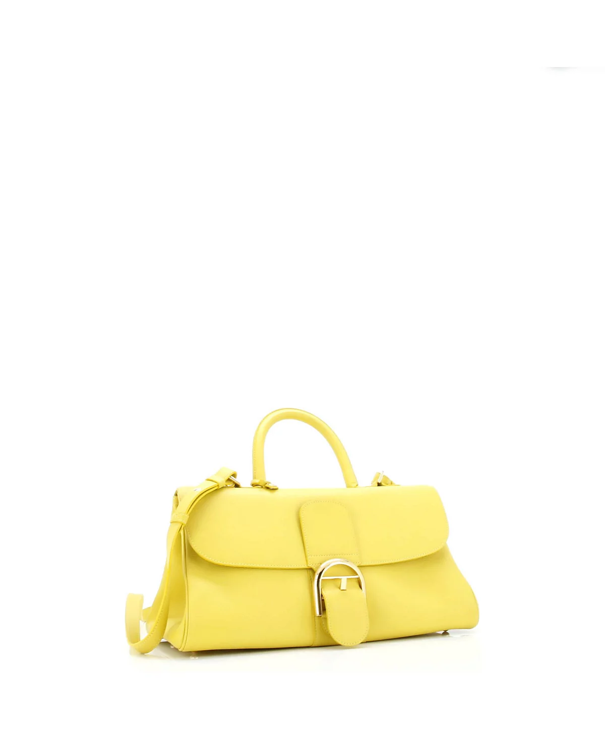 Кожаная сумка Delvaux Small East West Brillant с верхней ручкой, бывшая в употреблении