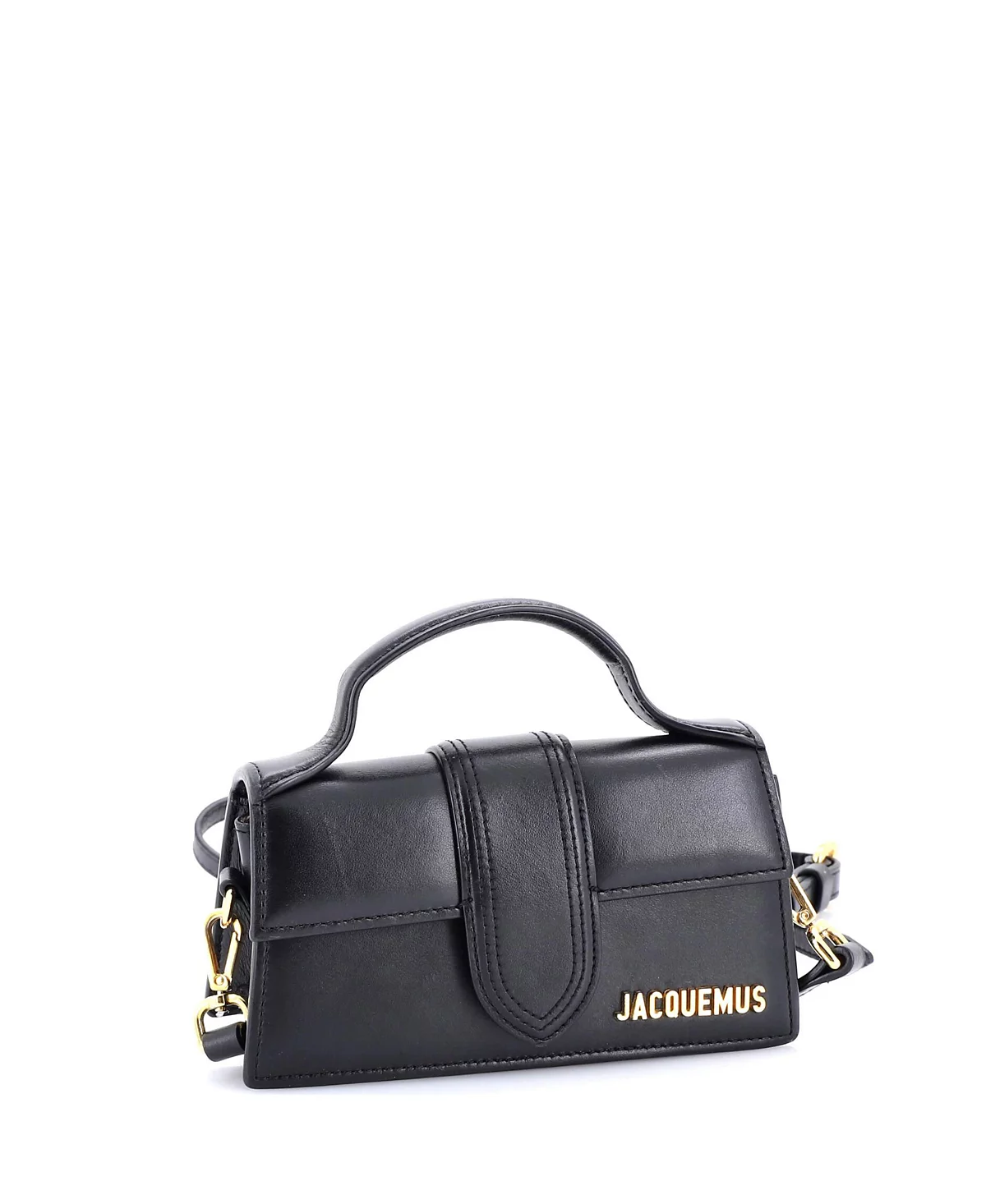 Кожаная сумка Jacquemus Le Bambino с верхней ручкой и клапаном бывшая в употреблении 103590₽