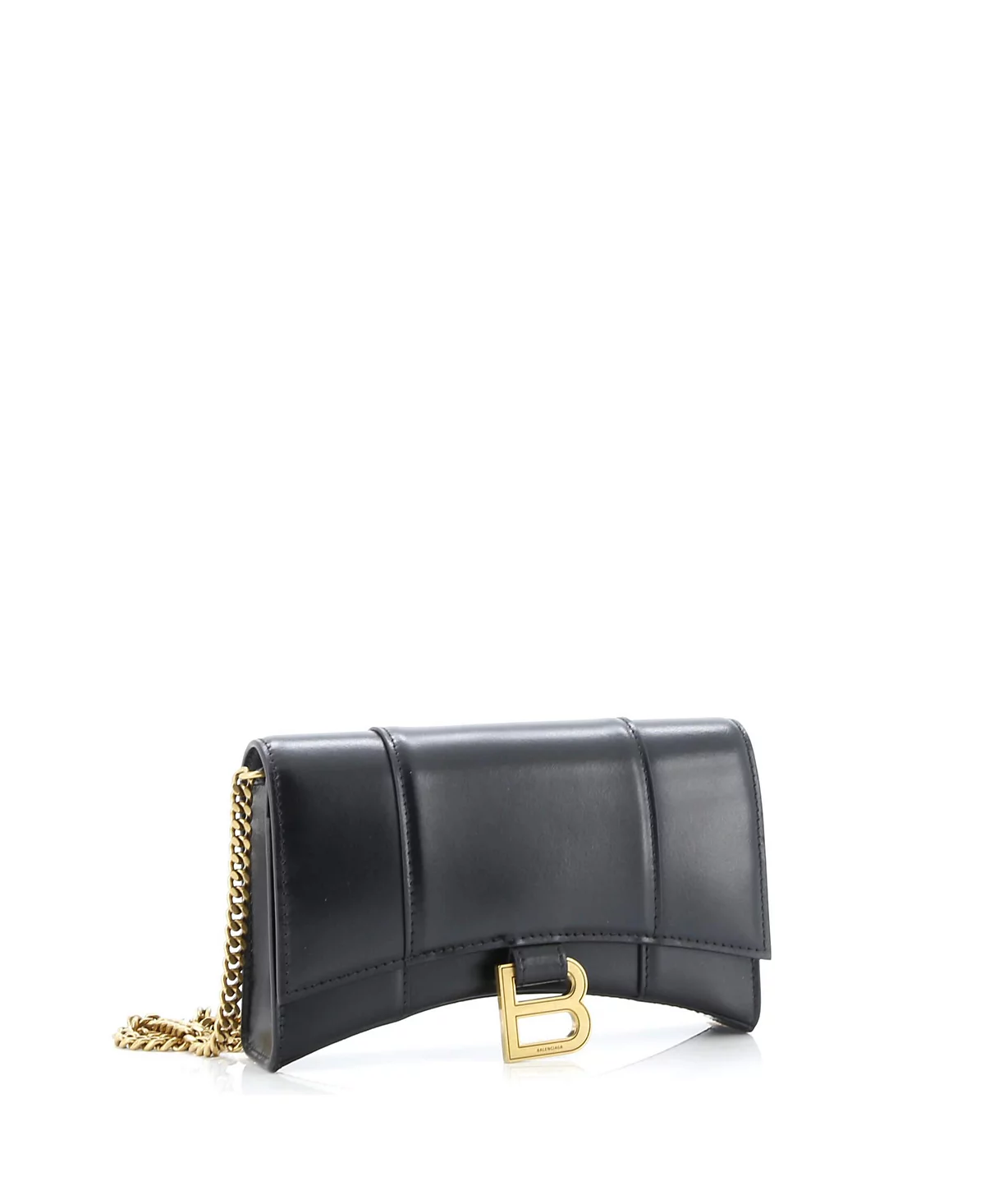 Кожаный кошелек Balenciaga с цепочкой в виде песочных часов бывший в употреблении 178990₽