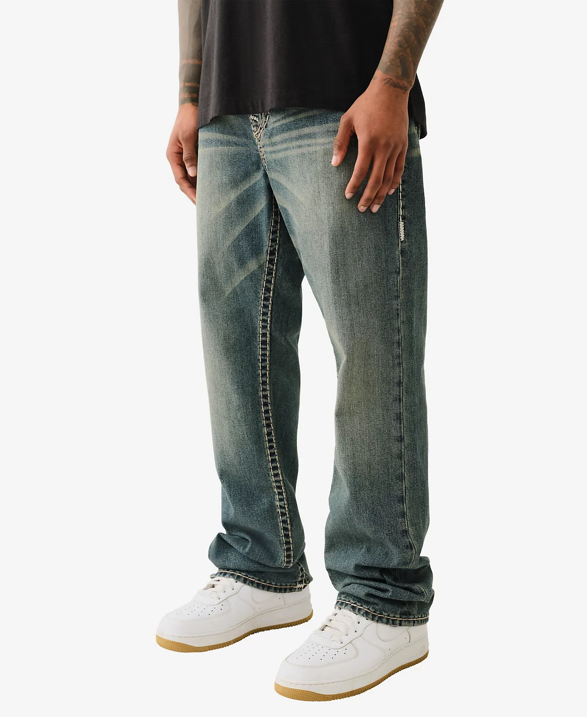 Мужские прямые джинсы Ricky Super T с клапаном True Religion от True Religion 45490₽
