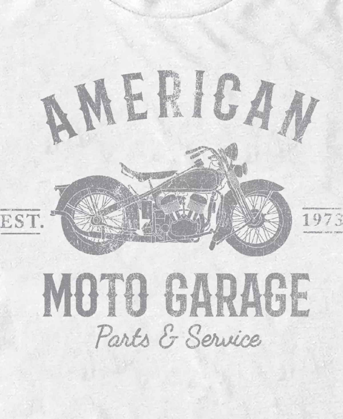 Универсальная мужская футболка American Moto Garage с коротким рукавом от Additude
