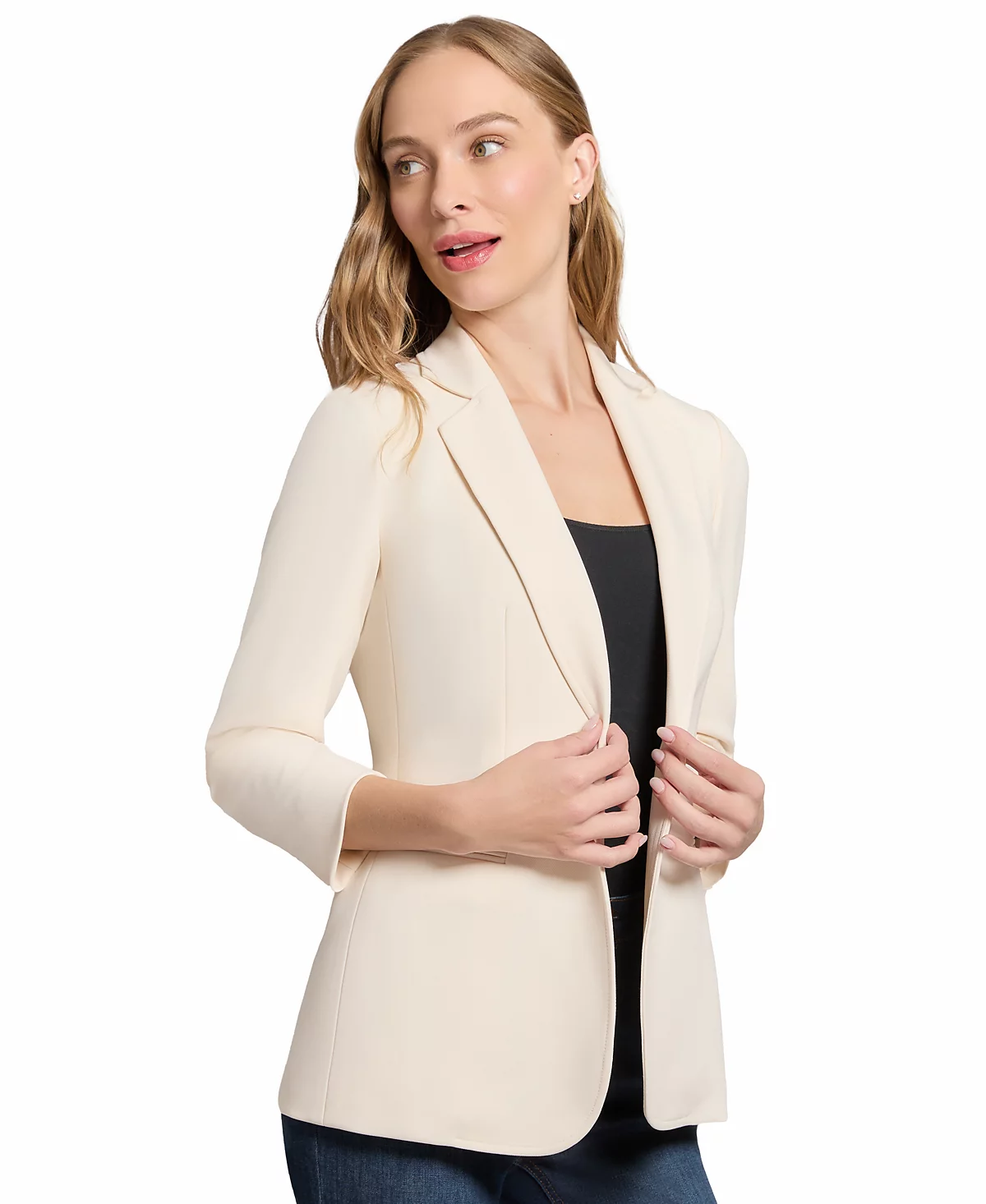 Женская стрейчевая куртка Jones New York с зубчатым воротником 13590₽