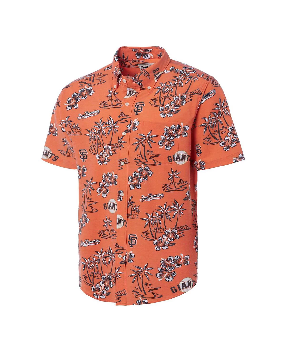 Мужская оранжевая рубашка San Francisco Giants Kekai на пуговицах от Reyn Spooner 24690₽