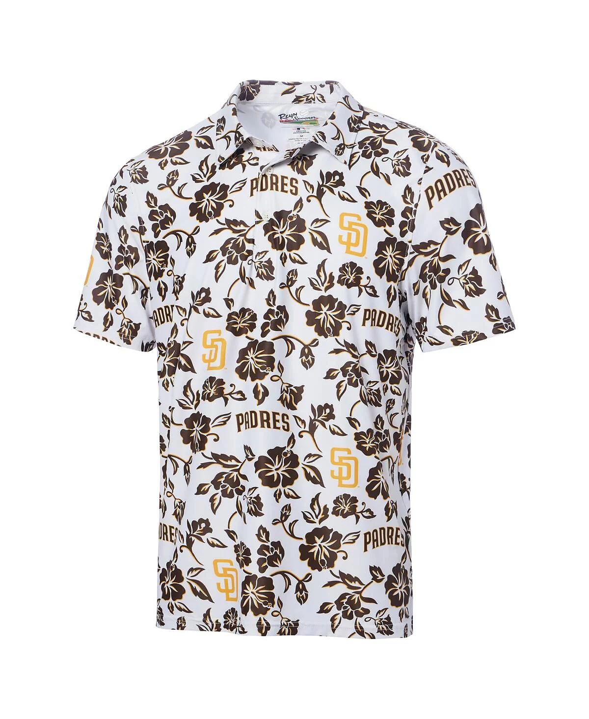 Мужская белая рубашка-поло San Diego Padres Pua Performance от Reyn Spooner