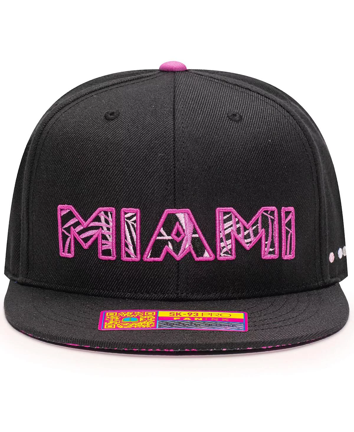 Мужская черная бейсболка Fan Ink Inter Miami CF Foxtail Snapback