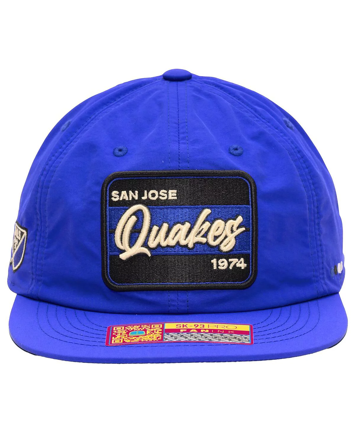 Мужская регулируемая шляпа Fan Ink синего цвета San Jose Earthquakes на Фиджи