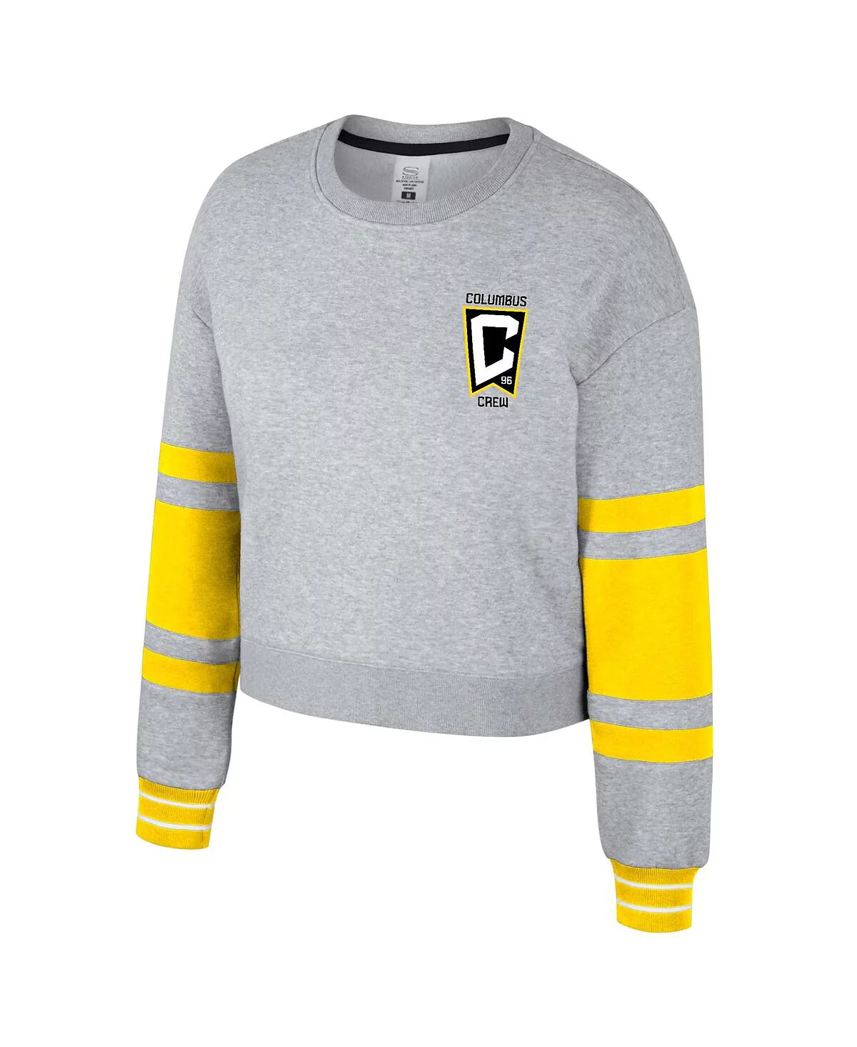 Стадион необходимое женские вереска серый схватки Коламбус Крю укороченный пуловер толстовка