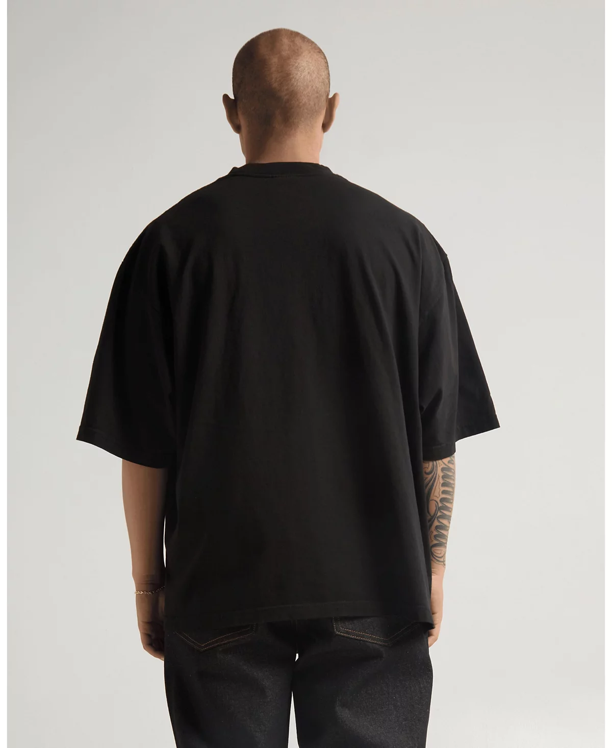 Футболка Oversize с заниженным плечом и рисунком для мужской одежды Shaka Wear