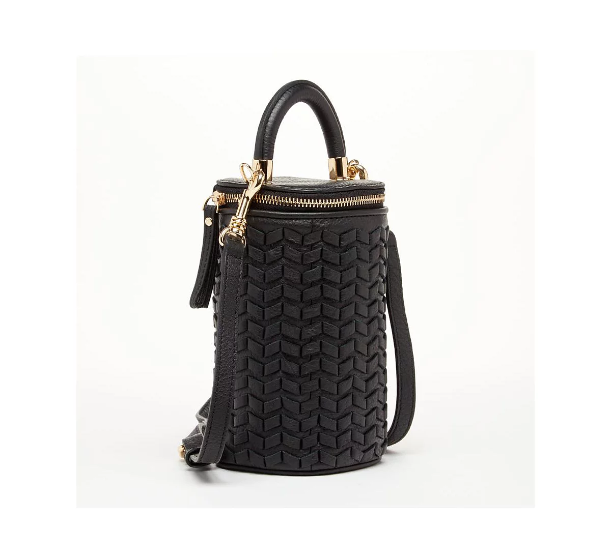 Мини-кошелек SUSU, кожаная черная сумка через плечо, плетеная маленькая сумка-ведро, женская сумочка