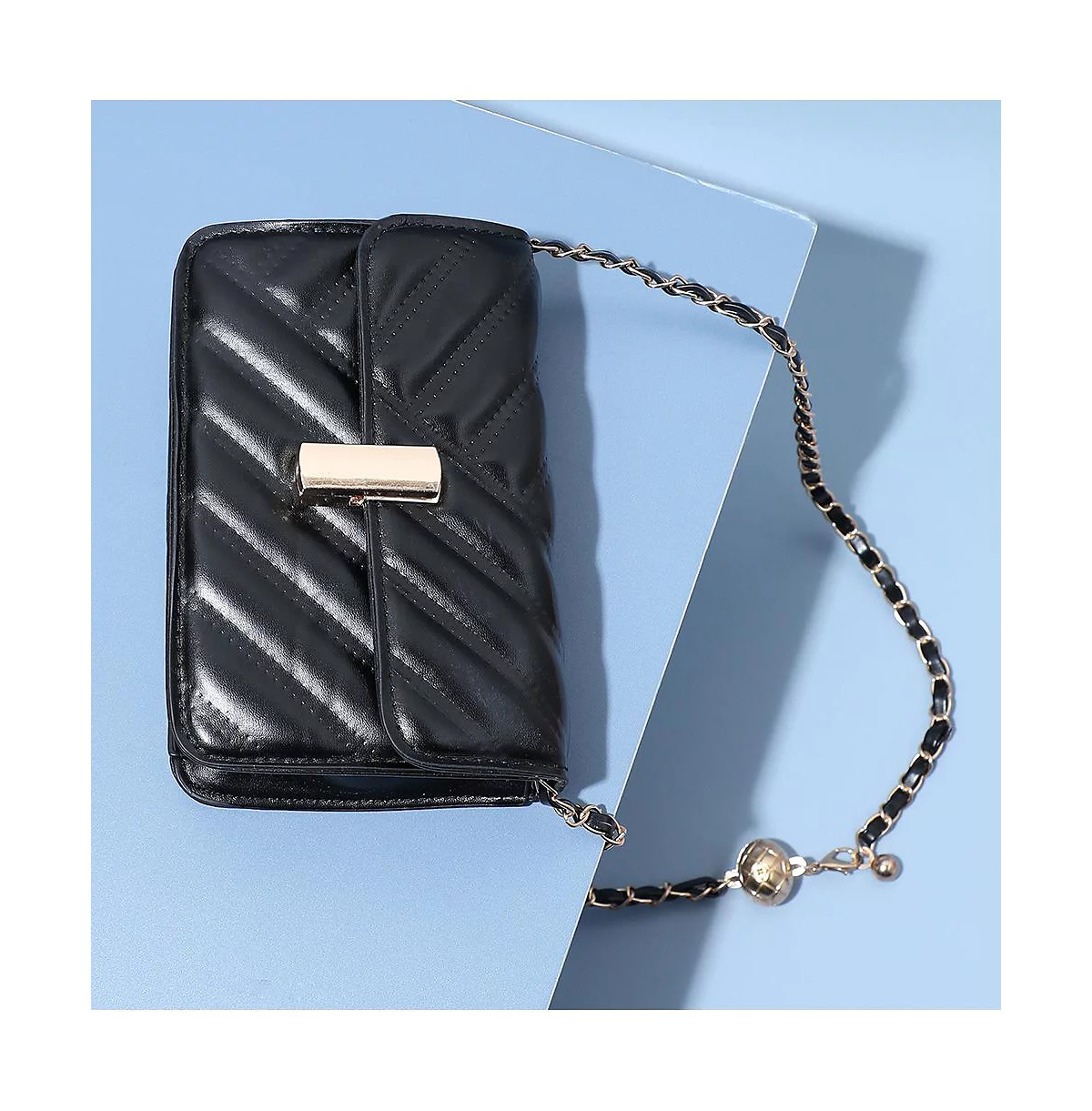 Женская черная сумка через плечо Blackberry Babe