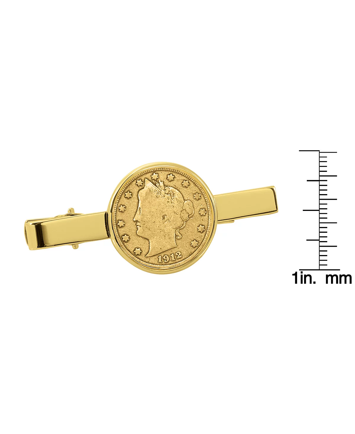 American Coin Treasures Gold-Layered Liberty Nickel Coin Tie Clip 7590₽