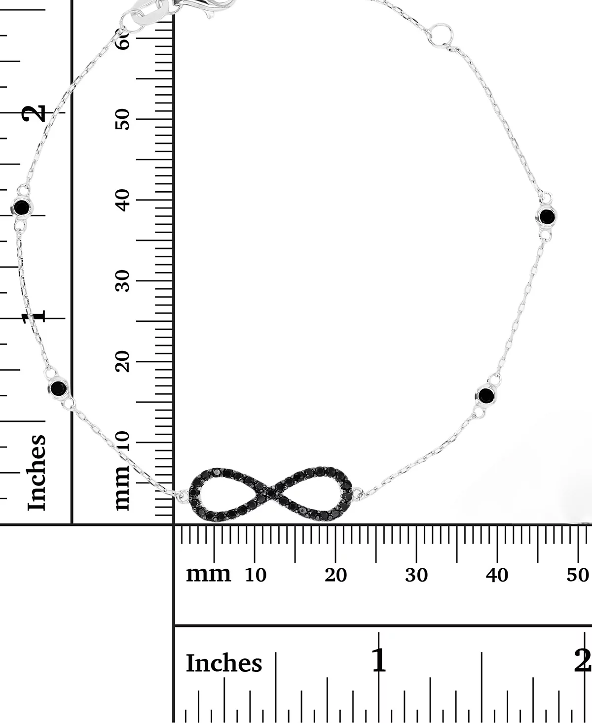 Infinity Anklet in Sterling Silver 14290₽