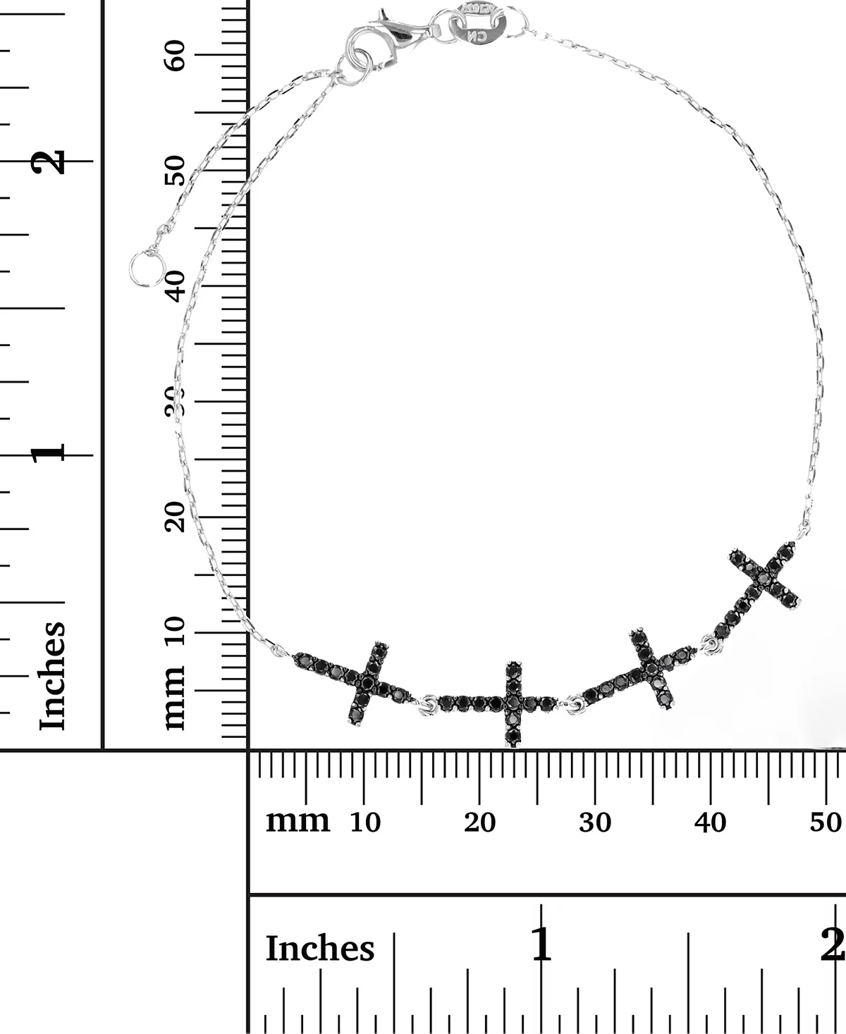 Anklet with Crosses in Sterling Silver 14290₽
