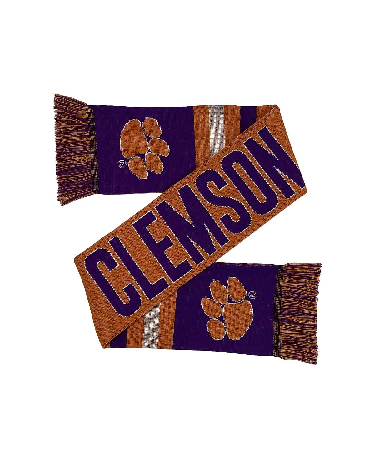 FOCO Mens and Womens Clemson Tigers Reversible Thematic Scarf 5690₽
