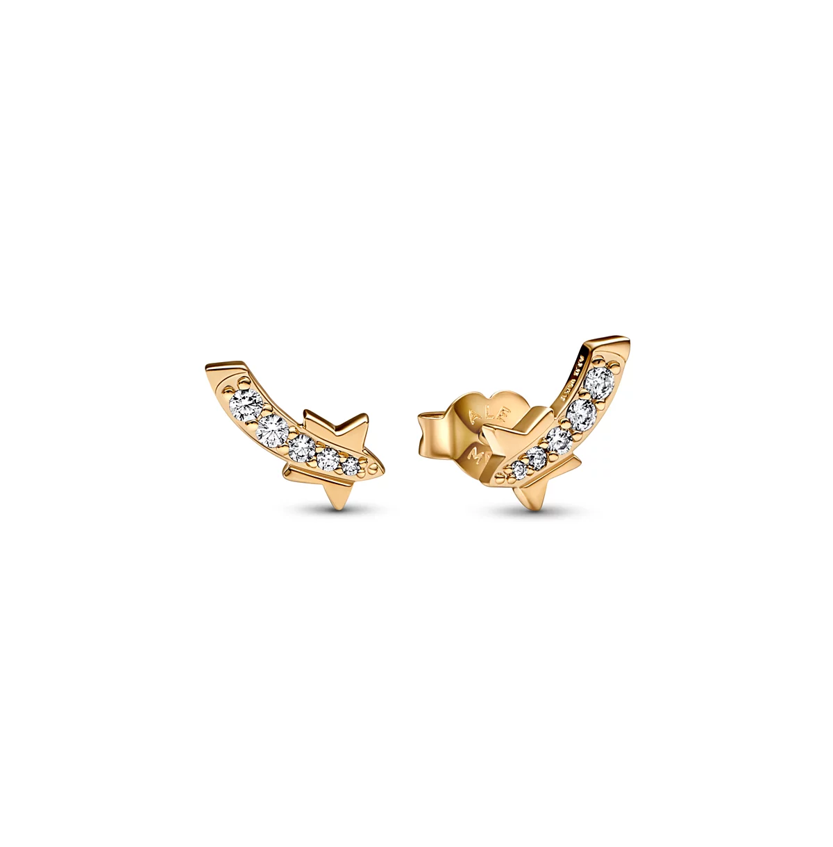 Pandora Gold-Plated Shooting Star Pav Stud Earrings 8590₽